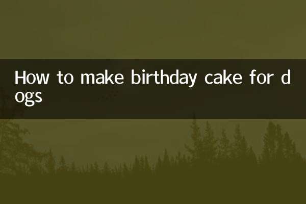 How to make birthday cake for dogs