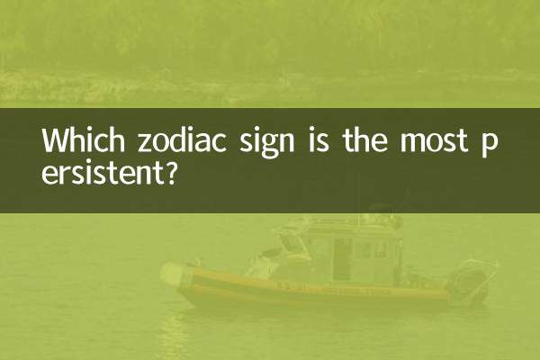 どの星座が最も粘り強いですか?