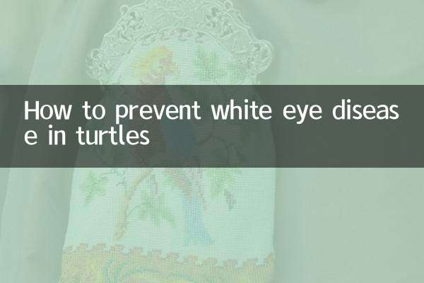 거북이의 백안병을 예방하는 방법