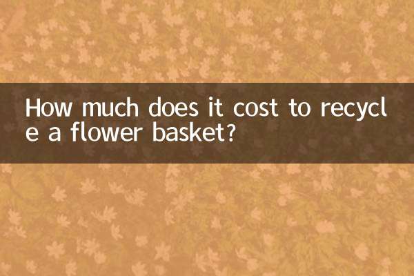 هزینه بازیافت یک سبد گل چقدر است؟