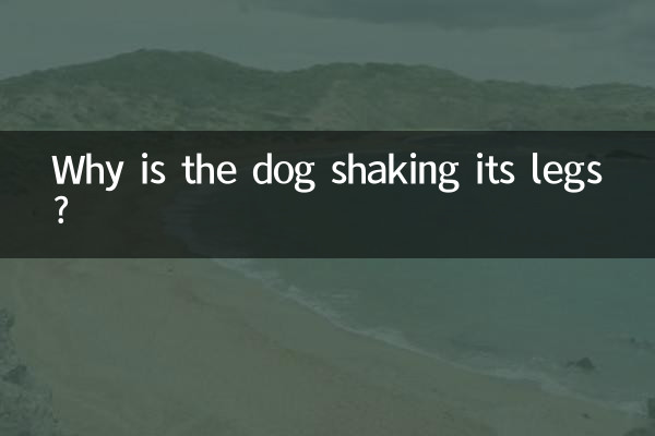 Why is the dog shaking its legs?