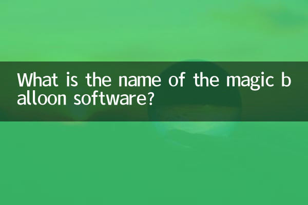 मैजिक बैलून सॉफ्टवेयर का क्या नाम है?