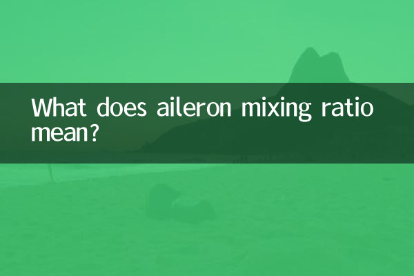 副翼混控比例什麼意思