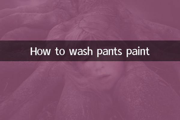 How to wash pants paint