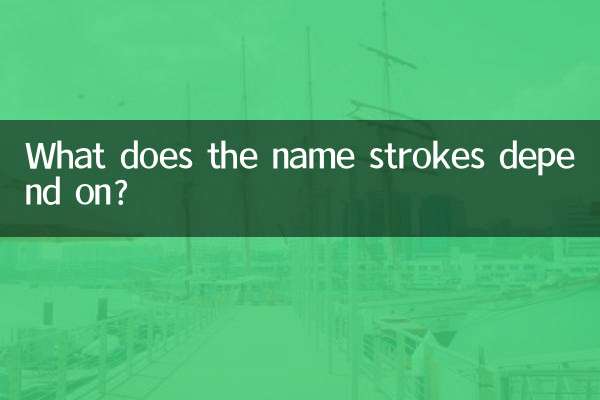 स्ट्रोक्स का नाम किस पर निर्भर करता है?