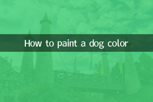 Wie man einen Hund in Farbe malt