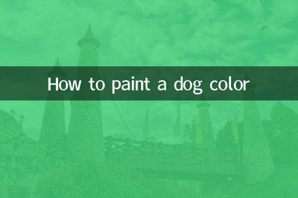 Wie man einen Hund in Farbe malt