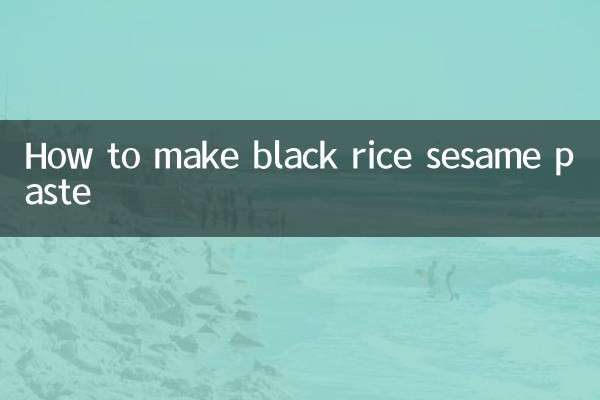 Come preparare la pasta di sesamo con riso nero