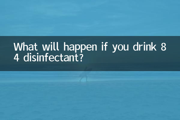 Cosa succederà se bevi il disinfettante 84?