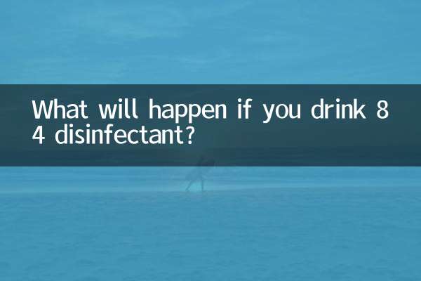 Cosa succederà se bevi il disinfettante 84?