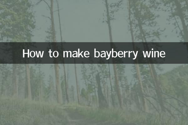 Come fare il vino bayberry