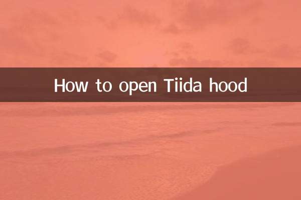 So öffnen Sie die Tiida-Haube