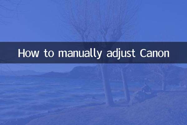 Como ajustar manualmente a Canon