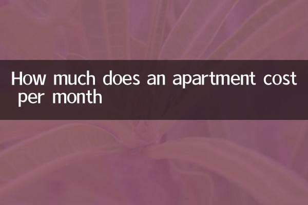 How much does an apartment cost per month