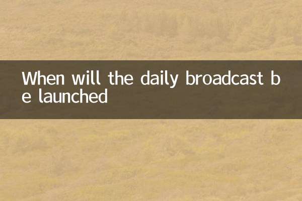 When will the daily broadcast be launched