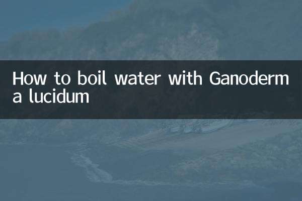 Como ferver água com Ganoderma lucidum