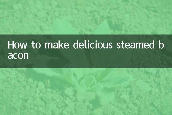 Cómo hacer un delicioso tocino al vapor