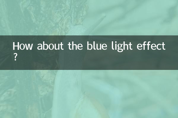 ¿Qué tal el efecto de luz azul?