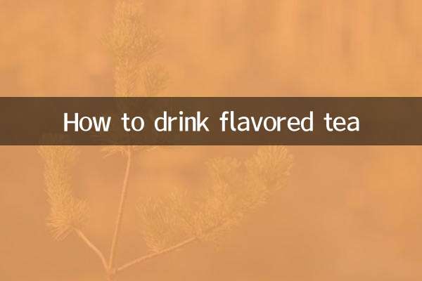 Cómo beber té aromatizado
