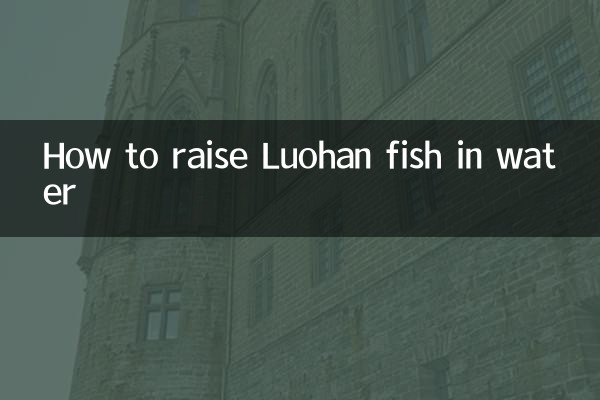Cómo criar peces Luohan en agua