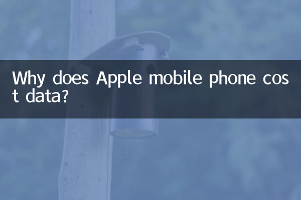 Apple 휴대폰에 데이터 요금이 부과되는 이유는 무엇입니까?