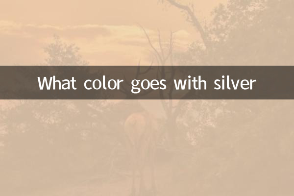 ¿Qué color va con la plata?
