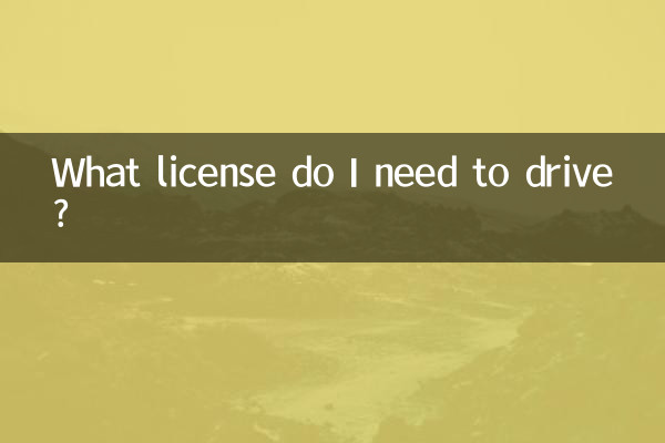 ¿Qué licencia necesito para conducir?