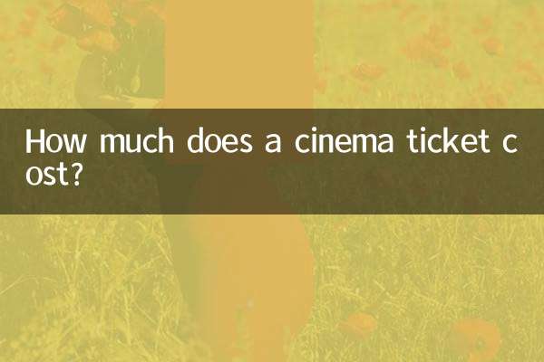 How much does a cinema ticket cost?