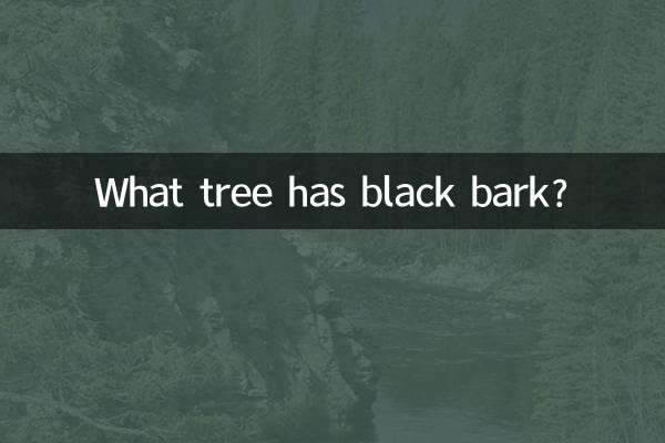 Quel arbre a l'écorce noire ?