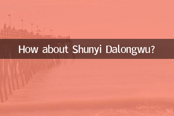 ¿Qué tal Shunyi Dalongwu?