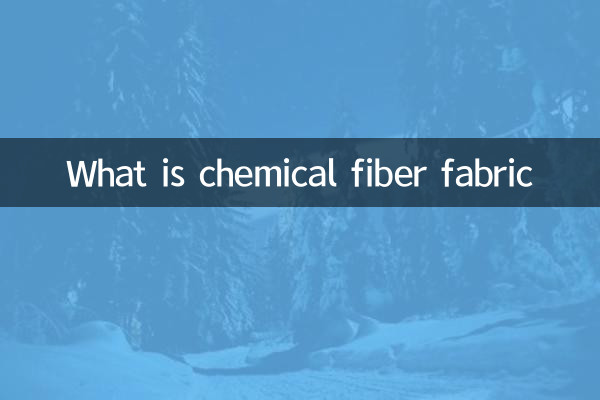 Cos'è il tessuto in fibra chimica