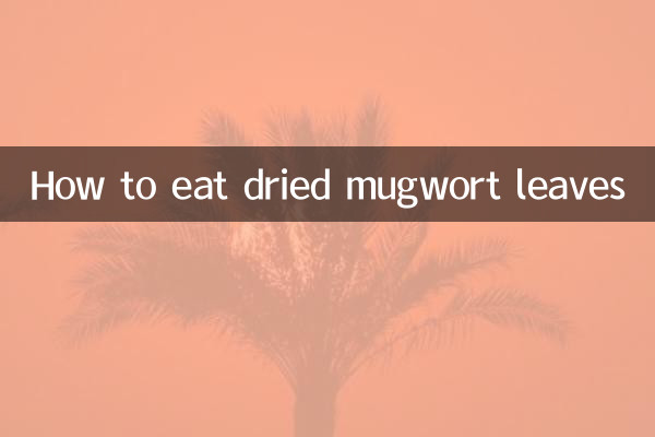 Wie man getrocknete Beifußblätter isst