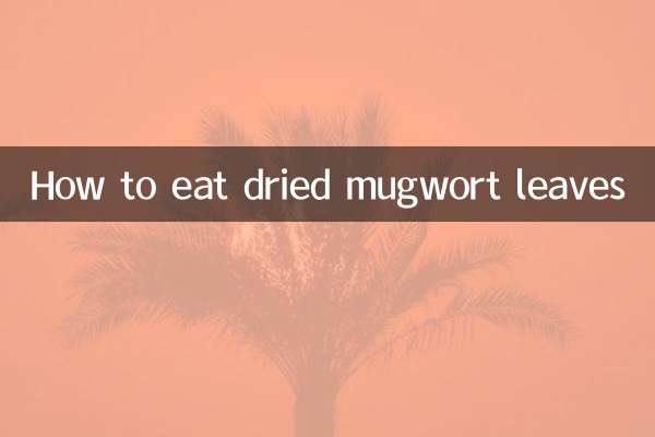 Wie man getrocknete Beifußblätter isst