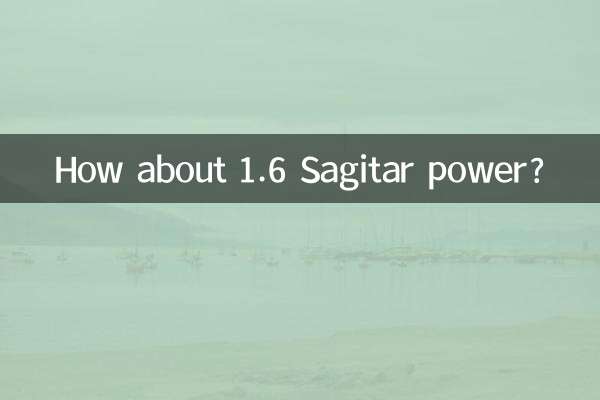 ¿Qué tal la potencia 1.6 Sagitar?