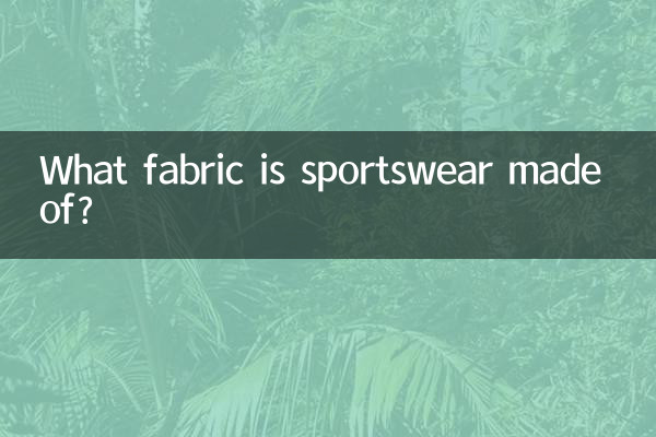 Di che tessuto è fatto l'abbigliamento sportivo?