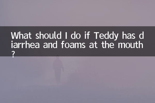 What should I do if Teddy has diarrhea and foams at the mouth?