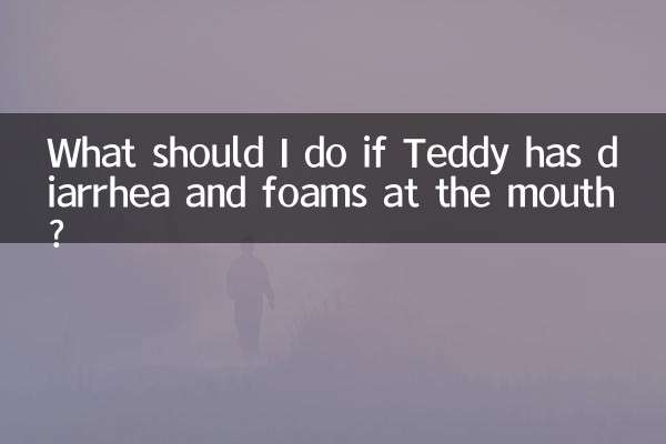 What should I do if Teddy has diarrhea and foams at the mouth?