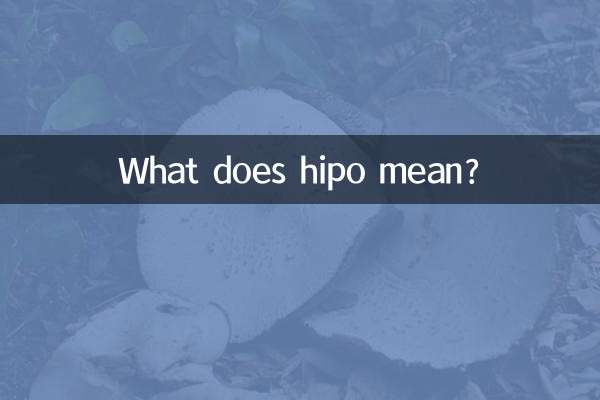 ¿Qué significa hipo?