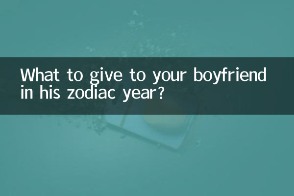 What to give to your boyfriend in his zodiac year?