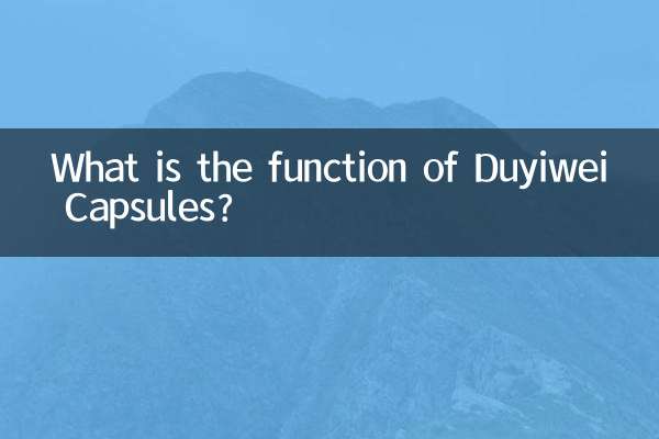 What is the function of Duyiwei Capsules?