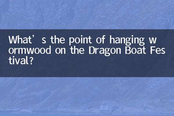 Qual é o sentido de pendurar absinto no Festival do Barco-Dragão?