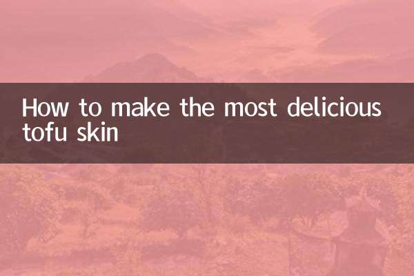 So machen Sie die köstlichste Tofu-Haut