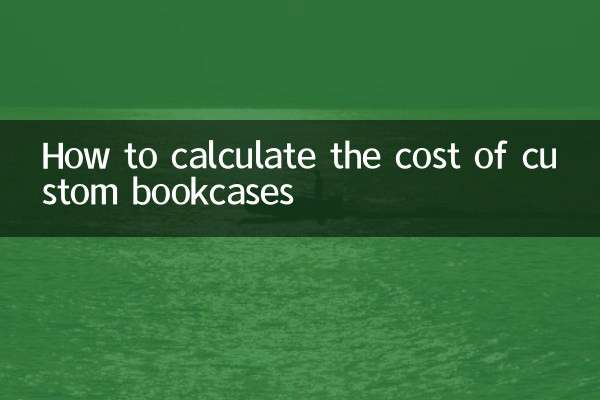 How to calculate the cost of custom bookcases