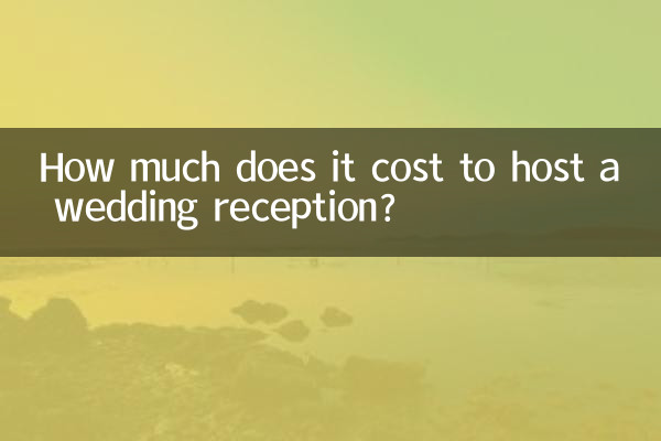 How much does it cost to host a wedding reception?
