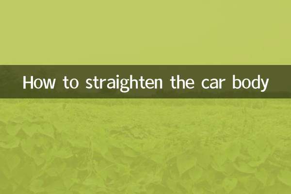 Cómo enderezar la carrocería del coche.