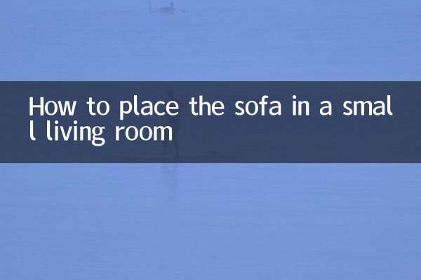 Como colocar o sofá em uma pequena sala