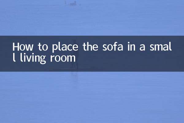 Cómo colocar el sofá en un salón pequeño