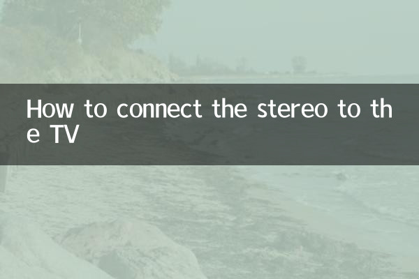 So schließen Sie die Stereoanlage an den Fernseher an