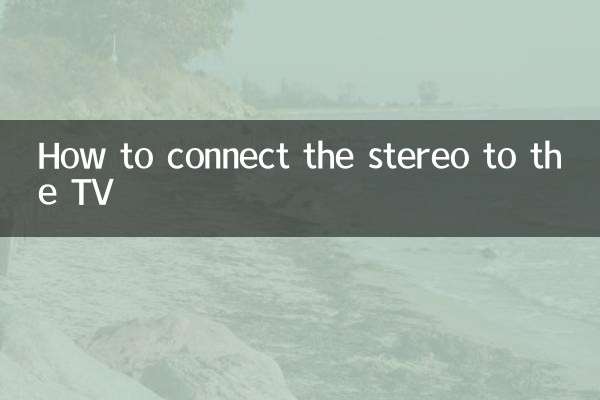 So schließen Sie die Stereoanlage an den Fernseher an