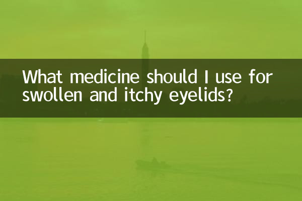 ¿Qué medicamento debo usar para los párpados hinchados y con picazón?